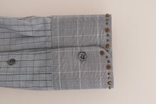 Load image into Gallery viewer, Dolce &amp; Gabbana Elegant Gray Checkered Slim Fit Casual Shirt
