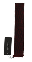 Load image into Gallery viewer, Dolce &amp; Gabbana Silk Bordeaux Crown Chili Print Mens Scarf
