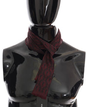 Load image into Gallery viewer, Dolce &amp; Gabbana Silk Bordeaux Crown Chili Print Mens Scarf
