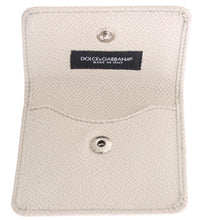 Load image into Gallery viewer, Dolce &amp; Gabbana Sleek White Leather Condom Case Wallet
