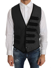 Load image into Gallery viewer, Dolce &amp; Gabbana Elegant Gray Torrero Pattern Formal Vest
