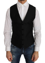 Load image into Gallery viewer, Dolce &amp; Gabbana Elegant Polka Dot Black Dress Vest
