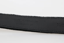 Load image into Gallery viewer, Dolce &amp; Gabbana Elegant Black Cotton-Leather Men&#39;s Belt
