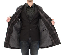 Load image into Gallery viewer, Dolce &amp; Gabbana Sicilia Checkered Wool Blend Coat
