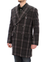 Load image into Gallery viewer, Dolce &amp; Gabbana Sicilia Checkered Wool Blend Coat

