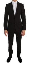 Load image into Gallery viewer, Dolce &amp; Gabbana Elegant Brown Jacquard Martini Suit
