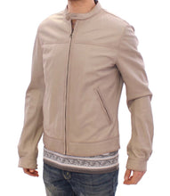 Load image into Gallery viewer, Dolce &amp; Gabbana Elegant Beige Leather Lambskin Jacket
