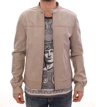 Load image into Gallery viewer, Dolce &amp; Gabbana Elegant Beige Leather Lambskin Jacket
