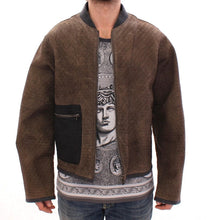Load image into Gallery viewer, Dolce &amp; Gabbana Elegant Leather &amp; Wool Blend Jacket
