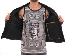 Load image into Gallery viewer, Dolce &amp; Gabbana Elegant Leather &amp; Wool Blend Jacket
