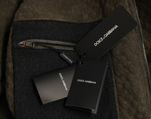 Load image into Gallery viewer, Dolce &amp; Gabbana Elegant Leather &amp; Wool Blend Jacket
