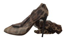 Load image into Gallery viewer, Dolce &amp; Gabbana Elegant Leopard Print Sock Pumps Heels
