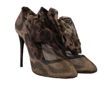 Load image into Gallery viewer, Dolce &amp; Gabbana Elegant Leopard Print Sock Pumps Heels
