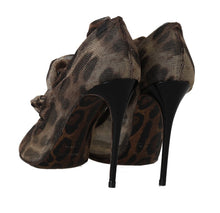 Load image into Gallery viewer, Dolce &amp; Gabbana Elegant Leopard Print Sock Pumps Heels
