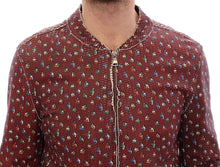 Load image into Gallery viewer, Dolce &amp; Gabbana Exclusive Boxer Print Bordeaux Leather Jacket
