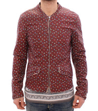 Load image into Gallery viewer, Dolce &amp; Gabbana Exclusive Boxer Print Bordeaux Leather Jacket
