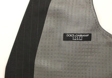 Load image into Gallery viewer, Dolce &amp; Gabbana Elegant Gray Striped Dress Vest
