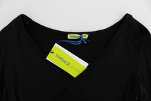 Load image into Gallery viewer, Versace Jeans Elegant V-Neck Black Viscose Blend Sweater
