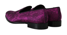 Load image into Gallery viewer, Dolce &amp; Gabbana Elegant Silk-Wool Blend Loafers in Purple
