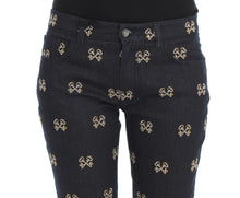 Load image into Gallery viewer, Dolce &amp; Gabbana Elegant Embroidered Slim Fit Denim Jeans
