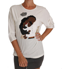 Load image into Gallery viewer, Dolce &amp; Gabbana Elegant Silk Blend Crewneck Blouse
