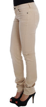 Load image into Gallery viewer, Cavalli Beige Cotton Stretch Slim Fit Jeans
