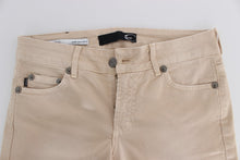 Load image into Gallery viewer, Cavalli Beige Cotton Stretch Slim Fit Jeans
