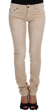 Load image into Gallery viewer, Cavalli Beige Cotton Stretch Slim Fit Jeans
