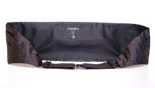 Load image into Gallery viewer, Dolce &amp; Gabbana Elegant Silk Black Cummerbund with Red Polka Dots
