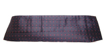Load image into Gallery viewer, Dolce &amp; Gabbana Elegant Silk Black Cummerbund with Red Polka Dots
