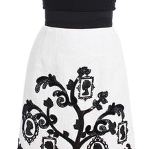 Load image into Gallery viewer, Dolce &amp; Gabbana Elegant Floral Brocade High-Waist Skirt
