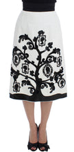 Load image into Gallery viewer, Dolce &amp; Gabbana Elegant Floral Brocade High-Waist Skirt
