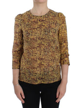 Load image into Gallery viewer, Dolce &amp; Gabbana Multicolor Mosaic Print Silk Blouse T-shirt
