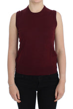 Load image into Gallery viewer, Dolce &amp; Gabbana Elegant Red Wool Sleeveless Pullover Vest
