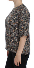 Load image into Gallery viewer, Dolce &amp; Gabbana Enchanted Sicily Silk Blouse with Medieval Keys Print

