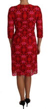 Load image into Gallery viewer, Dolce &amp; Gabbana Elegant Floral Crochet Knee-Length Dress
