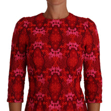 Load image into Gallery viewer, Dolce &amp; Gabbana Elegant Floral Crochet Knee-Length Dress
