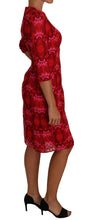 Load image into Gallery viewer, Dolce &amp; Gabbana Elegant Floral Crochet Knee-Length Dress
