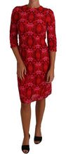 Load image into Gallery viewer, Dolce &amp; Gabbana Elegant Floral Crochet Knee-Length Dress
