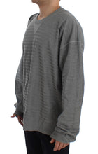 Load image into Gallery viewer, Dolce &amp; Gabbana Elegant Gray Silk Crewneck Pullover Sweater
