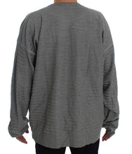 Load image into Gallery viewer, Dolce &amp; Gabbana Elegant Gray Silk Crewneck Pullover Sweater
