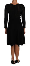 Load image into Gallery viewer, Dolce &amp; Gabbana Elegant Black Knitted Sheath Dress
