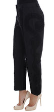 Load image into Gallery viewer, Dolce &amp; Gabbana Black Cotton Stretch Torero Capris Pants
