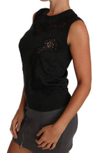 Load image into Gallery viewer, Dolce &amp; Gabbana Chic Gray Sleeveless Silk Blend Blouse
