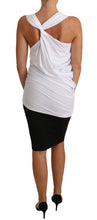 Load image into Gallery viewer, Cavalli Elegant White Tie Back Tank Top Tee
