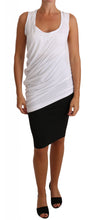 Load image into Gallery viewer, Cavalli Elegant White Tie Back Tank Top Tee
