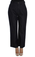 Load image into Gallery viewer, Dolce &amp; Gabbana Chic High Waist Flare Jeans in Dark Blue
