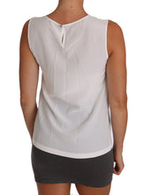 Load image into Gallery viewer, Dolce &amp; Gabbana Elegant Sleeveless White Silk Blouse Top
