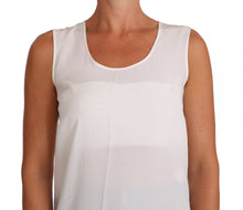 Load image into Gallery viewer, Dolce &amp; Gabbana Elegant Sleeveless White Silk Blouse Top
