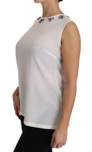 Load image into Gallery viewer, Dolce &amp; Gabbana Fairy Tale Crystal-Embellished Silk Blouse
